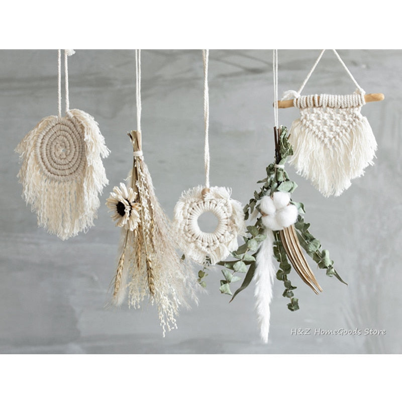 Hand-woven Tapestry Macrame Wall Hanging