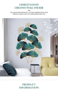 Large Size Ginkgo Biloba Wall Stickers