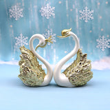 2pcs Swan Model Cute Figurine