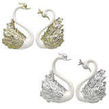 2pcs Swan Model Cute Figurine