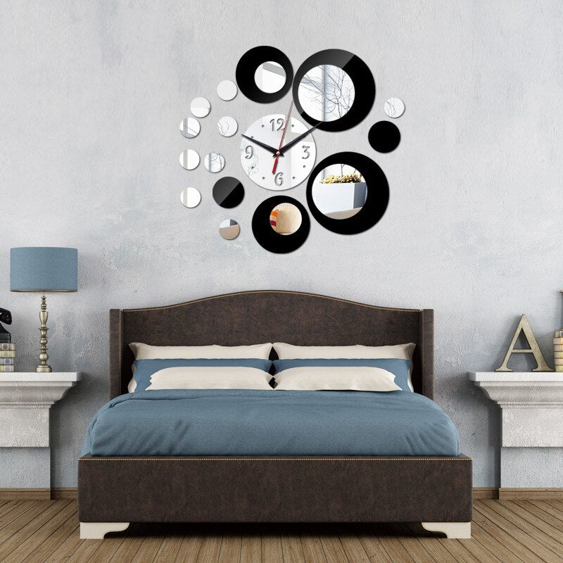 Acryli Mirror Quartz Wall Clock