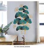 Large Size Ginkgo Biloba Wall Stickers