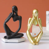 Abstract Thinker Resin Sculpture Miniature Statue