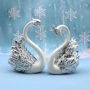 2pcs Swan Model Cute Figurine