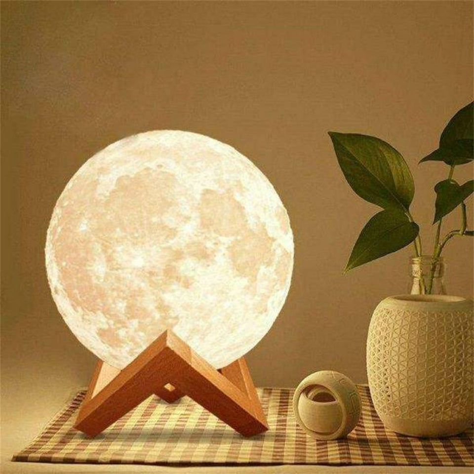 8CM LED Indoor Lighting Moon Lamp