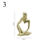 Abstract Thinker Resin Sculpture Miniature Statue