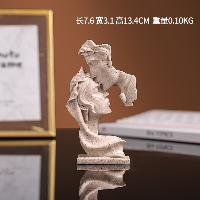 Lovers Statue Mini Resin Crafts Sculpture