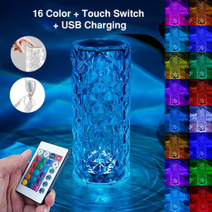 Crystal LED Lamp Touch Table Lamps