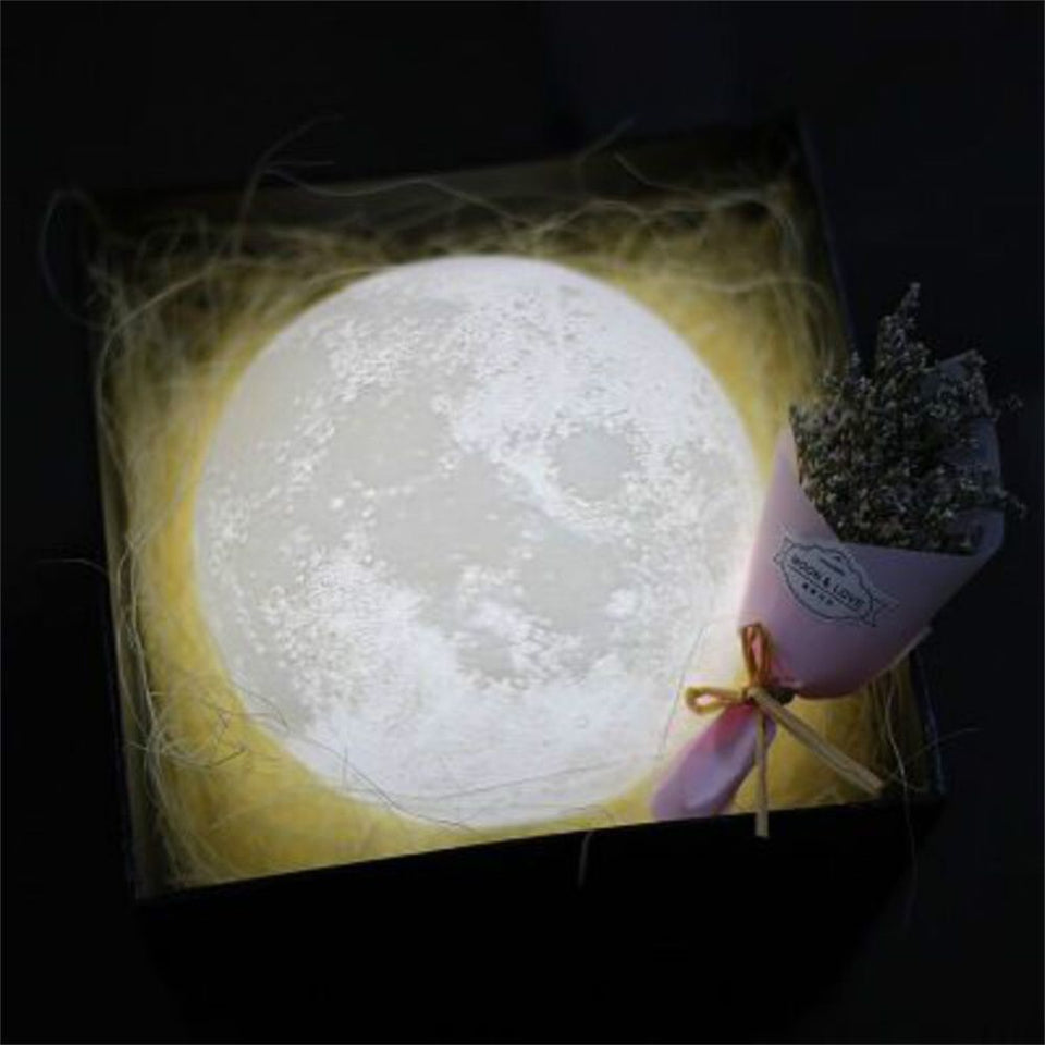 8CM LED Indoor Lighting Moon Lamp