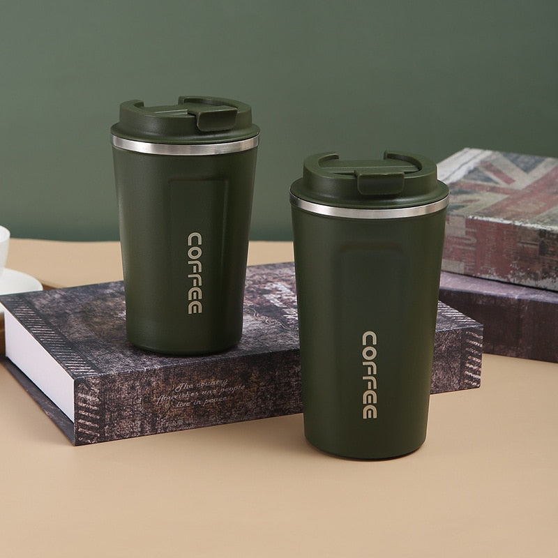 Double Stainless Steel Coffee Thermos Mug