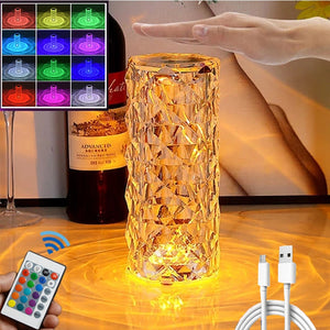 Crystal LED Lamp Touch Table Lamps