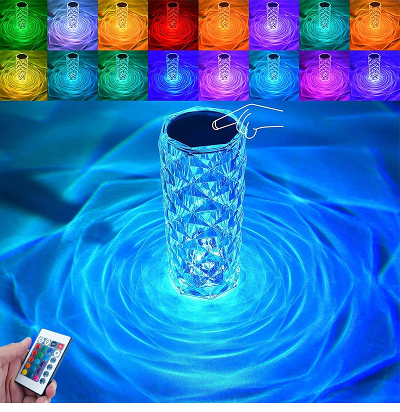 Crystal LED Lamp Touch Table Lamps