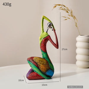 Resin Exotic Abstract Art Woman Figurine