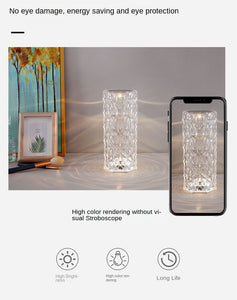 Crystal LED Lamp Touch Table Lamps