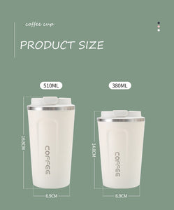 Double Stainless Steel Coffee Thermos Mug