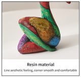 Resin Exotic Abstract Art Woman Figurine